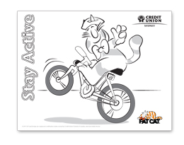 FAT CAT Colouring - Keep Active